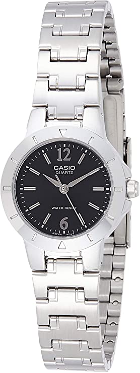 Casio Ltp - 1177A - 1A Wristwatch Women's Black Steel - Zamana.pk