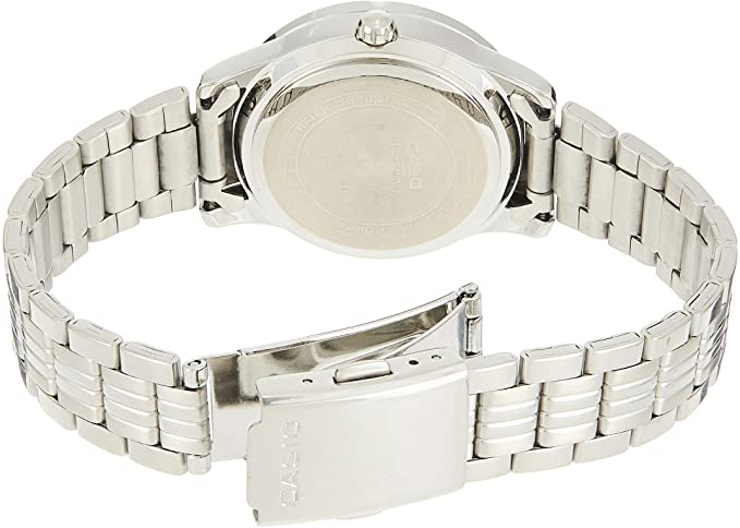 Casio LTP - 1358D - 7A Women's Lamé - Sprinkled Bezel Metal Fashion Silver Dial Watch - Zamana.pk