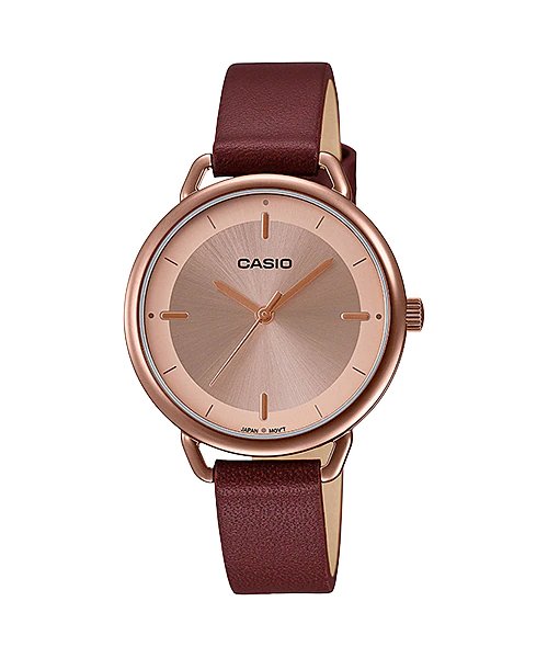 Casio LTP - E413RL - 5ADF Leather Strap Woman Watch - Zamana.pk