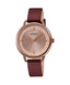 Casio LTP - E413RL - 5ADF Leather Strap Woman Watch - Zamana.pk