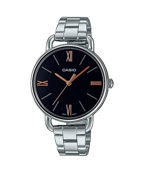 Casio LTP - E414D - 1ADF Stainless Steel Band Wrist Watch for Woman - Zamana.pk Main image