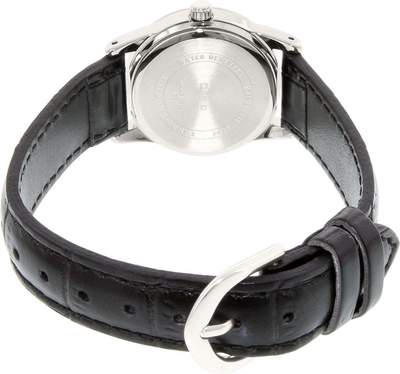 Casio LTP - V001L - 7BUDF Black Leather Watch for Women - Zamana.pk
