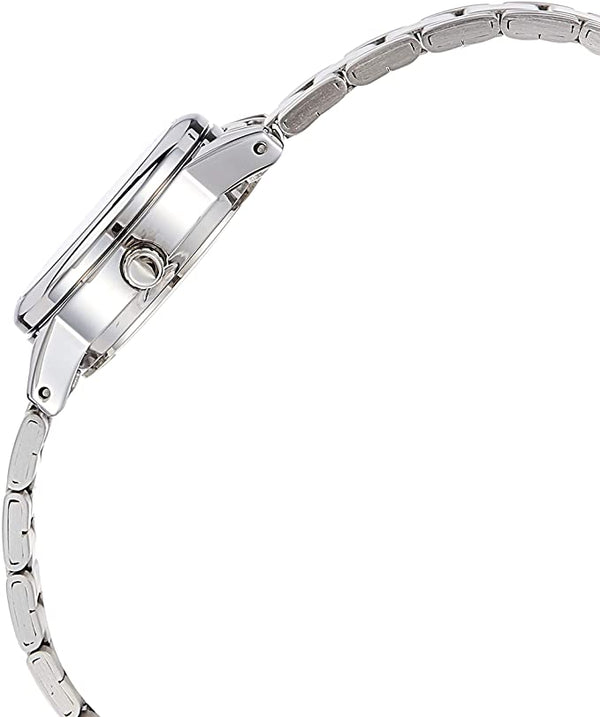 Casio LTP - V002D - 1B Women's Standard Stainless Steel Black Dial Date Watch - Zamana.pk