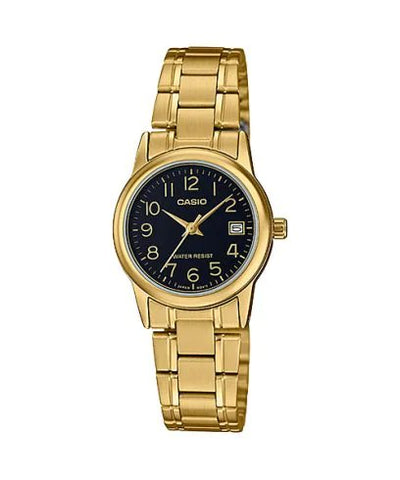 Casio - LTP - V002G - 1B - Stainless Steel Watch For Women - Zamana.pk