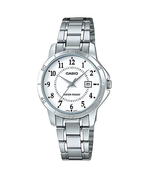 Casio - LTP - V004D - 7B - Stainless Steel Watch For Women - Zamana.pk