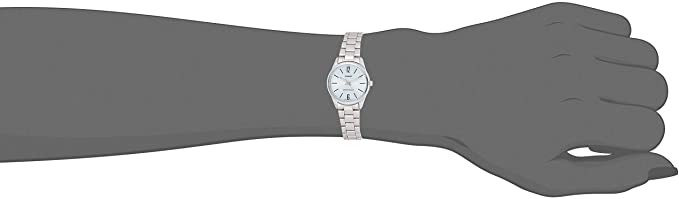 Casio LTP - V005D - 2B Women's Standard Stainless Steel Blue Dial 3 - Hand Analog Watch - Zamana.pk