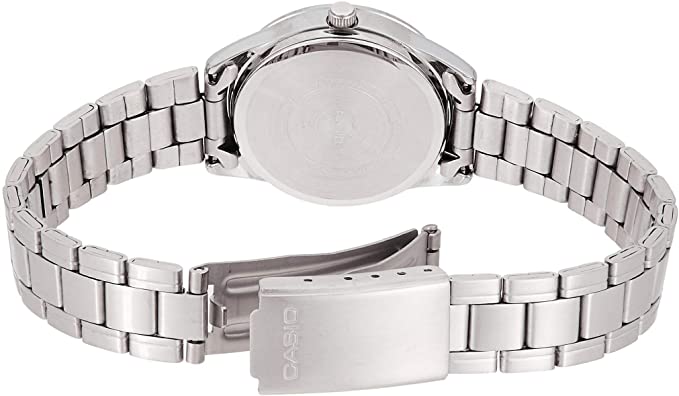 Casio LTP - V005D - 2B Women's Standard Stainless Steel Blue Dial 3 - Hand Analog Watch - Zamana.pk