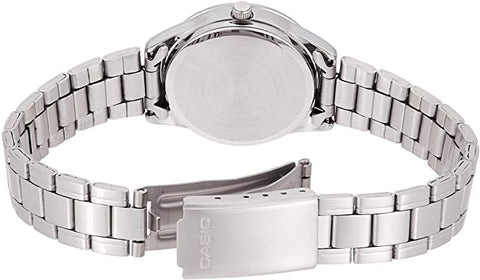 Casio LTP - V005D - 2B Women's Standard Stainless Steel Blue Dial 3 - Hand Analog Watch - Zamana.pk