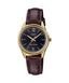 Casio LTP - V005GL - 1B2UDF Brown Leather Strap Watch for Women - Zamana.pk