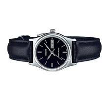 Casio LTP - V006L - 1B2 Women's Black Leather Band Black Dial Day Date Analog Dress Watch - Zamana.pk