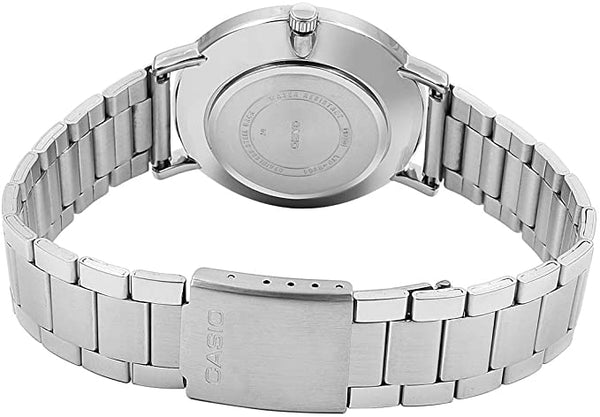 Casio LTP - VT01D - 4B Women's Minimalistic Stainless Steel Peach Dial Analog Watch - Zamana.pk