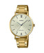 Casio LTP - VT01G - 9B Analog Women Watch Gold Stainless Steel - Zamana.pk