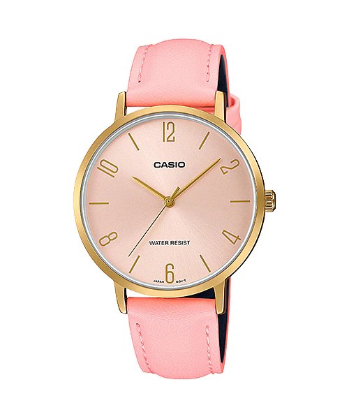 Casio LTP - VT01GL - 4BUDF Quartz Women's Leather Water Resist Watch - Zamana.pk Main image
