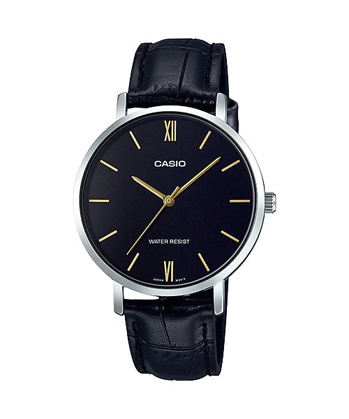 Casio - LTP - VT01L - 1B - Stainless Steel Watch For Women - Zamana.pk