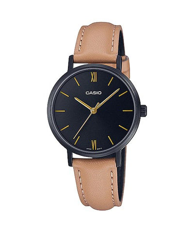 Casio - LTP - VT02BL - 1A - Stainless Steel Watch For Women - Zamana.pk