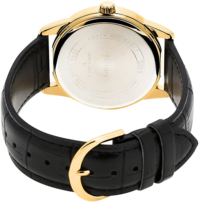 Casio Men Japanese Quartz Watch with Leather Strap MTP - V001GL - 7BUDF - Zamana.pk