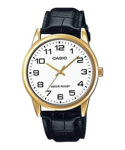 Casio Men Japanese Quartz Watch with Leather Strap MTP - V001GL - 7BUDF - Zamana.pk