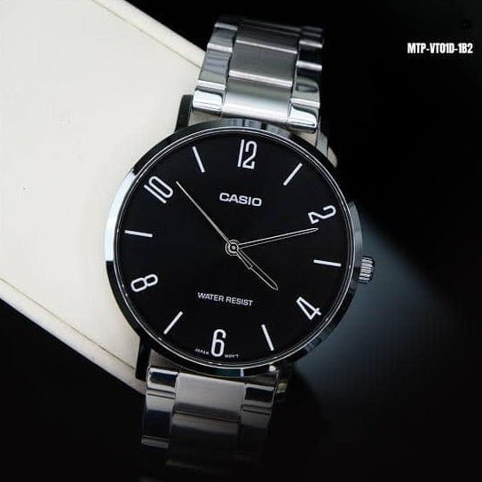 Casio Men Watch MTP - VT01D - 1B2UDF Stainless steel band - Zamana.pk Main image