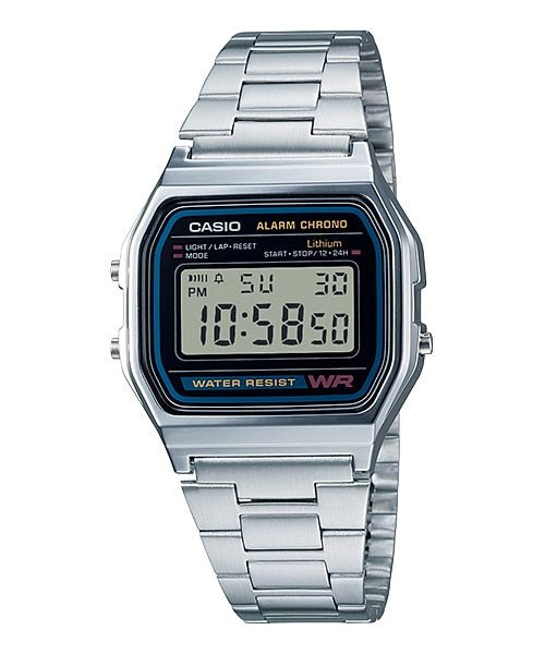 Casio Men's A158WA - 1DF Stainless Steel Digital Watch - Zamana.pk Main image