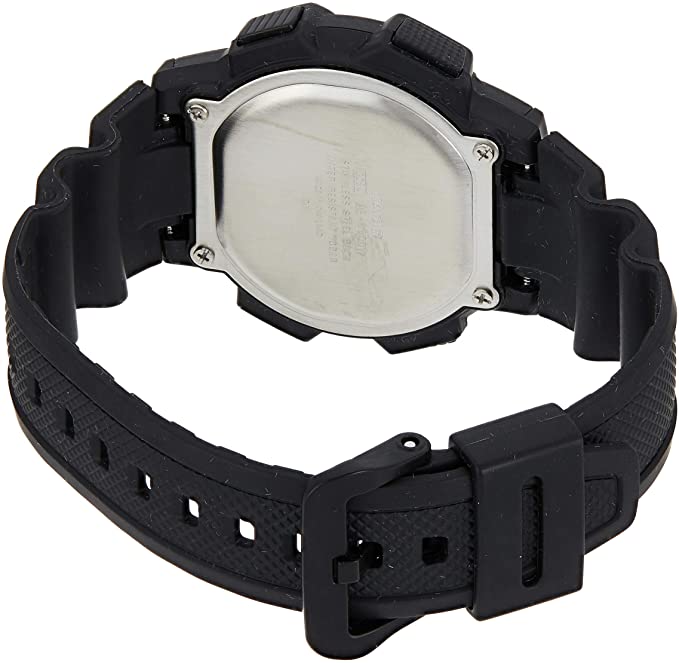 Casio Men's AE - 1100W - 1BVDF Black Rubber Quartz Watch with Digital Dial - Zamana.pk