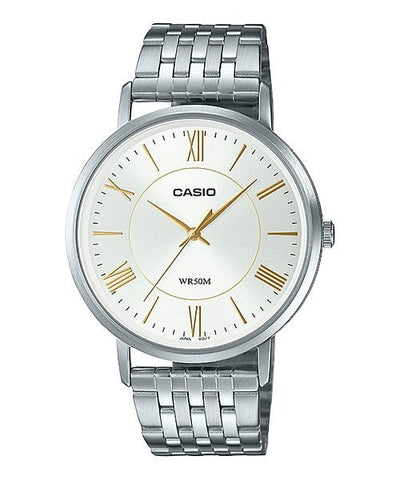 Casio Men's Analog MTP - B110D - 7AVDF Silver dail Stainless Steel Band Casual Watch - Zamana.pk
