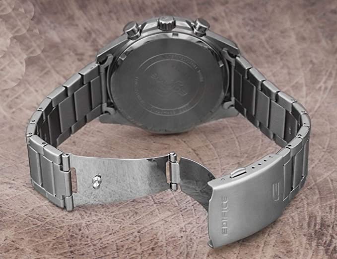 Casio Men's Chronograph Quartz Watch with Stainless Steel Strap EFR - 571D - 1AVUDF - Zamana.pk