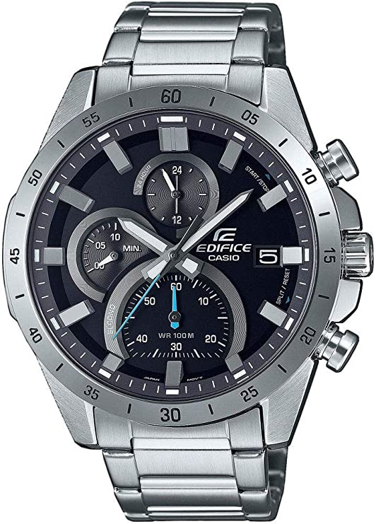 Casio Men's Chronograph Quartz Watch with Stainless Steel Strap EFR - 571D - 1AVUDF - Zamana.pk