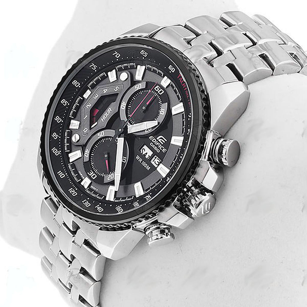 Casio Men's Edifice Alloy Steel Quartz Stainless Steel Strap, Silver, 20 Casual Watch (Model: EF - 558D - 1AVDF) - Zamana.pk