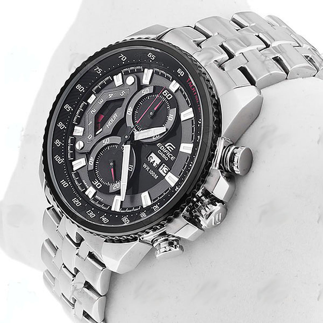 Casio Men's Edifice Alloy Steel Quartz Stainless Steel Strap, Silver, 20 Casual Watch (Model: EF - 558D - 1AVDF) - Zamana.pk