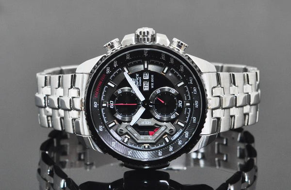 Casio Men's Edifice Alloy Steel Quartz Stainless Steel Strap, Silver, 20 Casual Watch (Model: EF - 558D - 1AVDF) - Zamana.pk