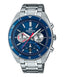 Casio Men's Edifice EFV - 590D - 2A Quartz Watch with Stainless Steel Strap, Silver, 21.7 - Zamana.pk