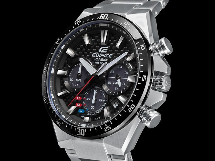 Casio Men's Edifice Quartz Watch with Stainless - Steel Strap, Silver, 20 (Model: EQS - 800CDB - 1AVCF) - Zamana.pk