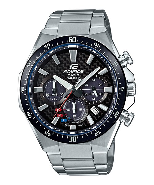 Casio Men's Edifice Quartz Watch with Stainless - Steel Strap, Silver, 20 (Model: EQS - 800CDB - 1AVCF) - Zamana.pk Main image