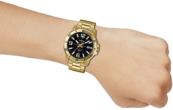 Casio Men's Japanese Quartz Stainless Steel Strap MTP - VD01G - 1BVUDF Watch - Zamana.pk