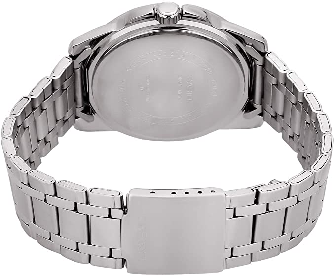 Casio Men's MTP - 1314D - 2A Enticer Series Silver Band Blue Dial with Date Dress Watch - Zamana.pk