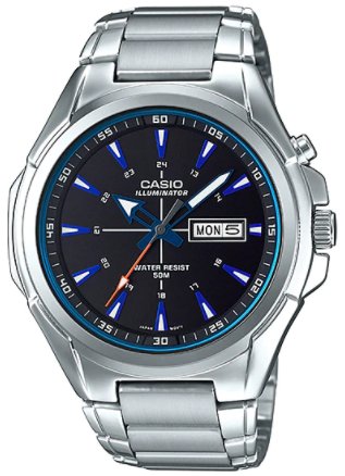 Casio Men's MTP - E200D - 1A2V Silver Stainless - Steel Japanese Quartz Fashion Watch - Zamana.pk Main image
