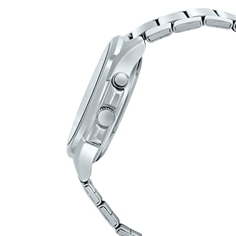 Casio Men's MTP - E200D - 1A2V Silver Stainless - Steel Japanese Quartz Fashion Watch - Zamana.pk