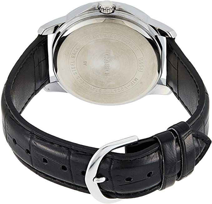 Casio Men's MTP - V004L - 1AUDF Date Quartz Watch with Genuine Leather. - Zamana.pk