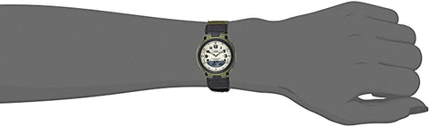 Casio Mens Quartz Watch, Analog Display and PU Strap AW - 80V - 3BVDF - Zamana.pk