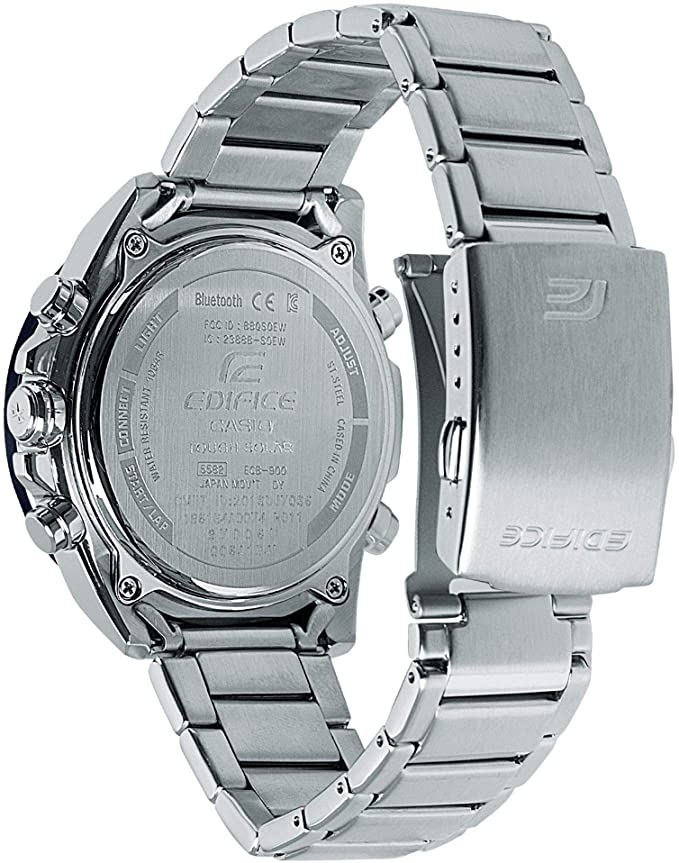 Casio Men's Tough Solar Edifice Smartphone Link Bluetooth ECB - 900DB - 1CDR - For Men - Zamana.pk