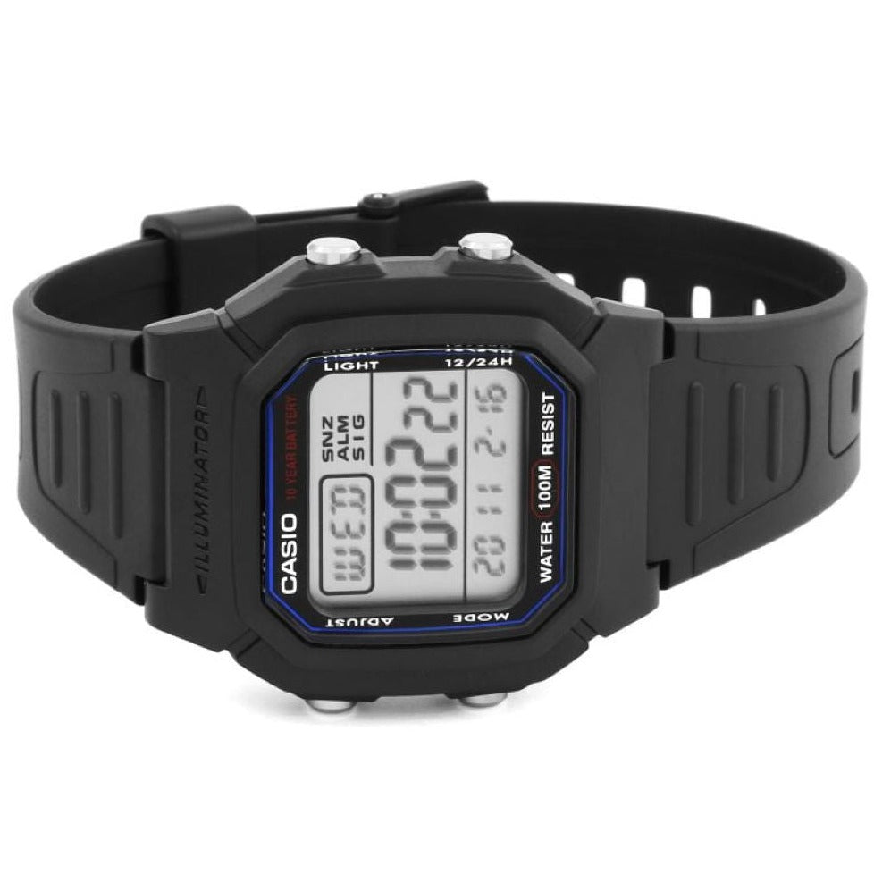 Casio Men's W-800H-1AV Classic Digital Sport Watch with Black Band Secondary image