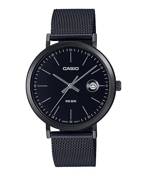 Casio Men's Watch MTP - E175MB - 1EVDF With Black Ion Plated Band - Zamana.pk Main image