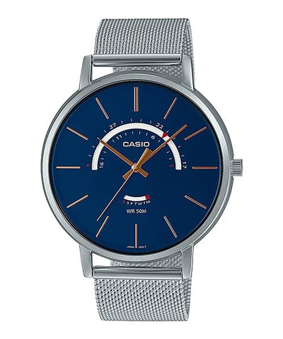 Casio Mesh MTP - B105M - 2AVDF Male Quartz Watch - Zamana.pk