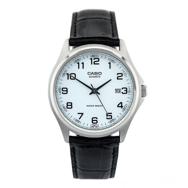 Casio MTP - 1183E - 7BDF Black Leather Strap Watch for Men - Zamana.pk