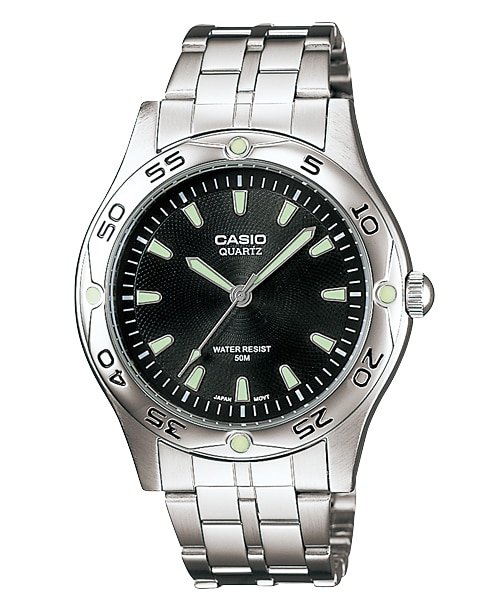 Casio MTP - 1243D - 1AV Men's Metal Fashion Analog Casual Watch - Zamana.pk