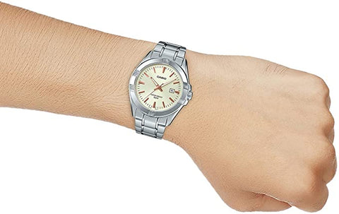 Casio MTP - 1308D - 9A Men's Champagne Dial Casual Analog Watch - Zamana.pk