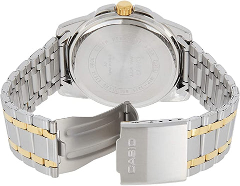 CASIO MTP - 1314SG - 1AV Men's Enticer Gents (Black - Gold) Stainless Steel Analog Quartz Watch - Zamana.pk