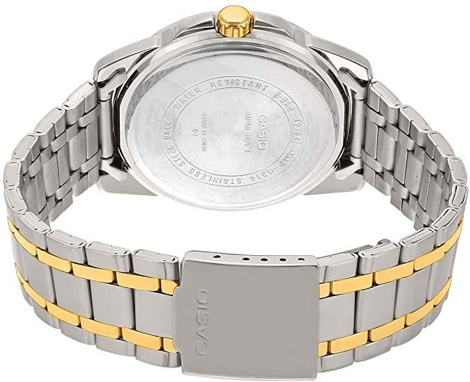 CASIO MTP-1314SG-1AV Men's Enticer Gents (Black/Gold) Stainless