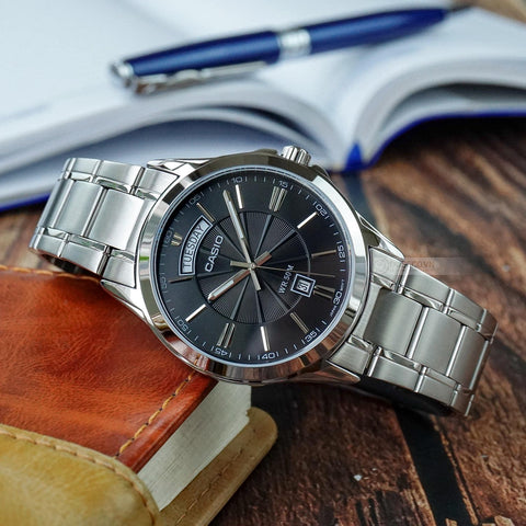 Casio MTP - 1381D - 1AVDF For Men - Analog, Casual Watch, Grey Band, Analog Display - Zamana.pk