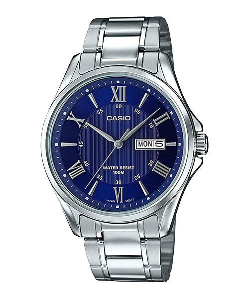 Casio MTP - 1384D - 2AVDF Stainless Steel Analog Mens Watch - Zamana.pk Main image